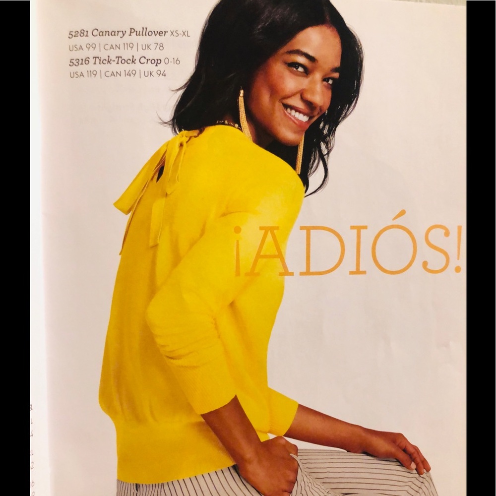 cabi Canary Pullover light weight sweater